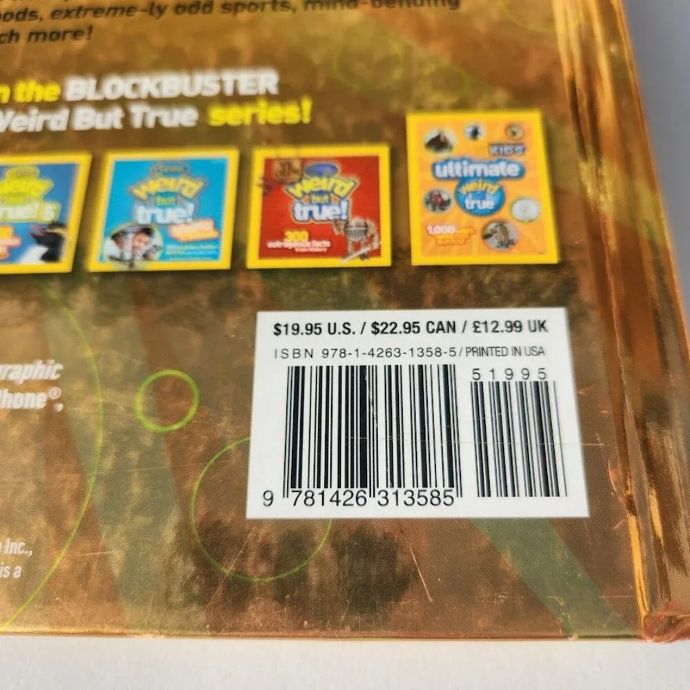 National Geographic Kids Ultimate Weird But True 2 Hardcover Book 1,000 Wild & W